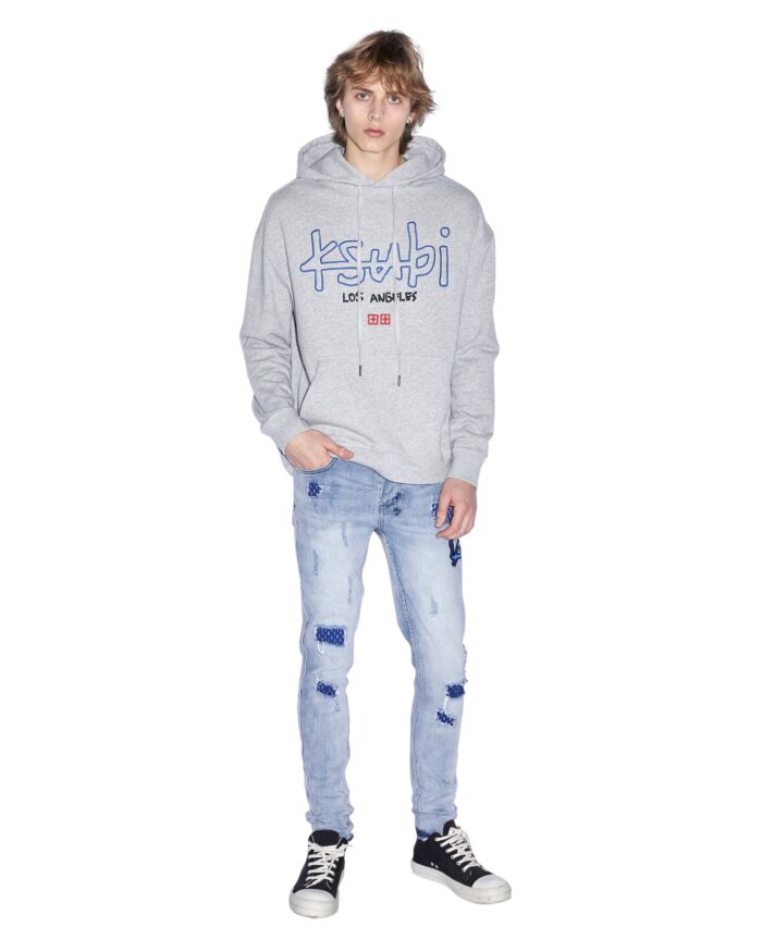 La 4x4 Biggie Hoodie Grey Marle