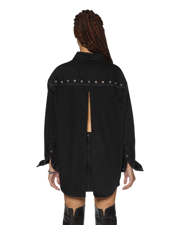 oversized ls shirt split vice