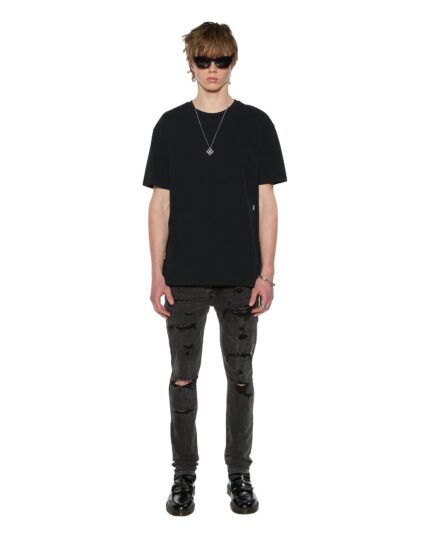 4 x 4 biggie ss tee jet black